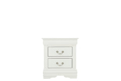LOUIS PHILIP WHITE NIGHTSTAND
