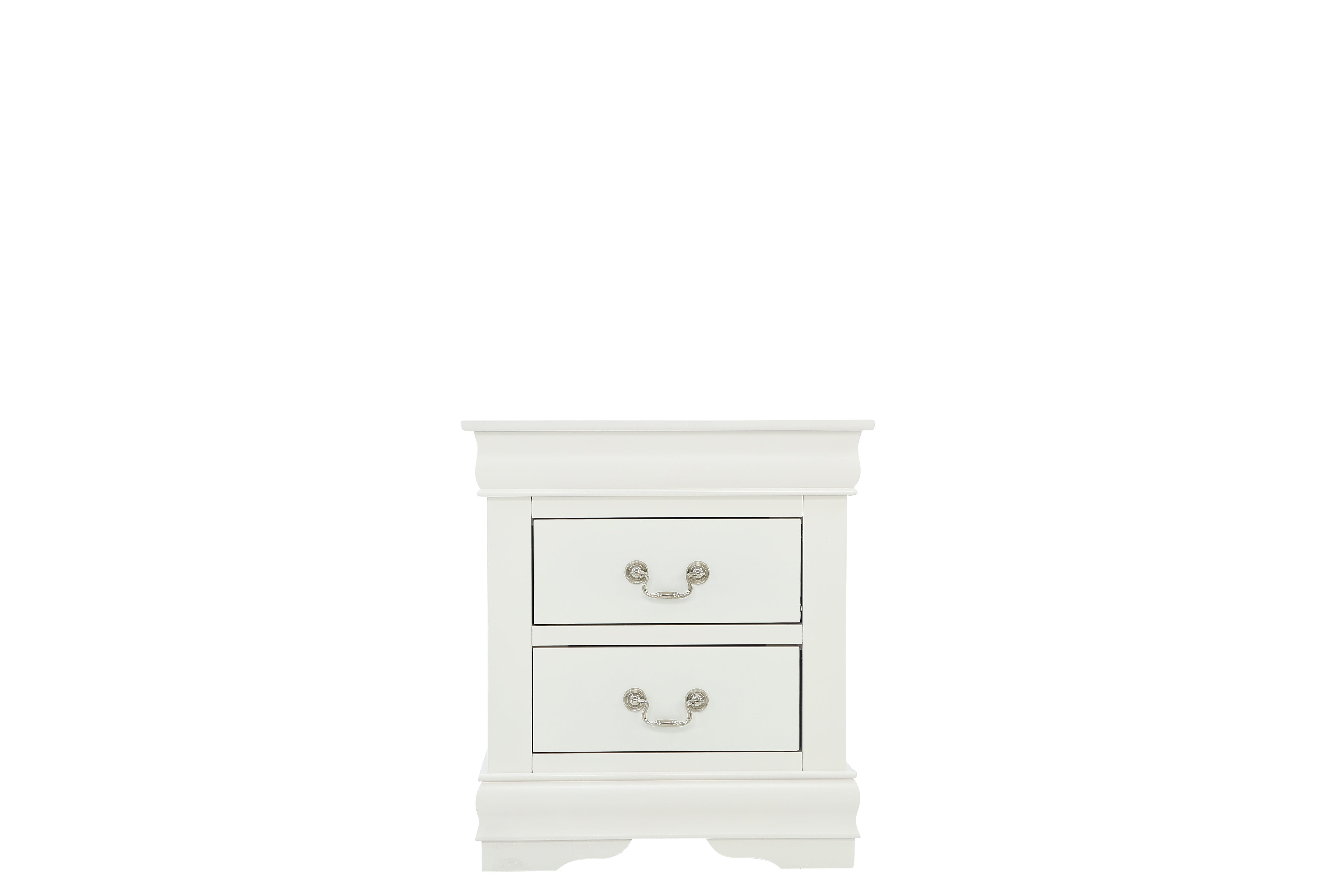 LOUIS PHILIP WHITE NIGHTSTAND