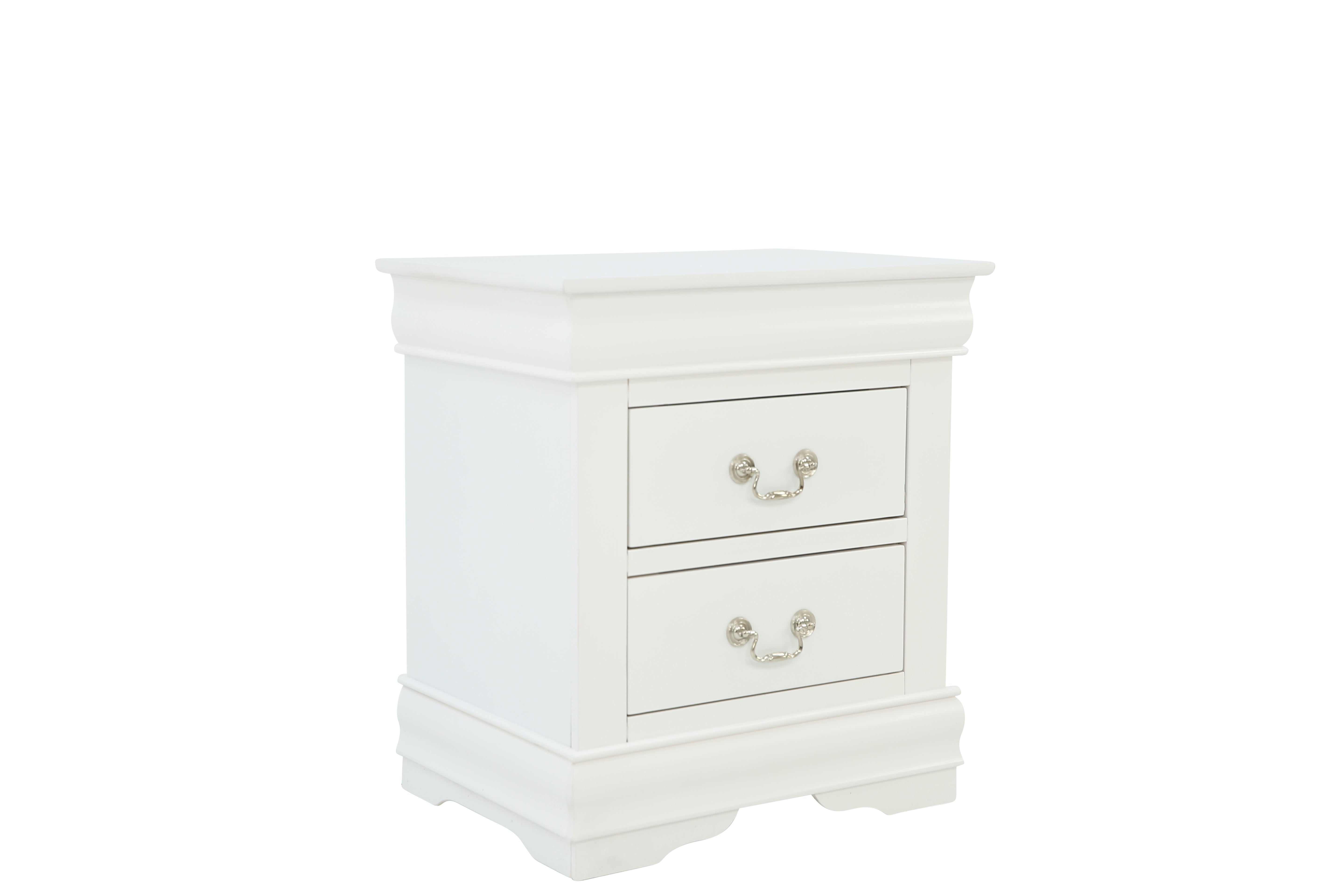 LOUIS PHILIP WHITE NIGHTSTAND - Additional View 1