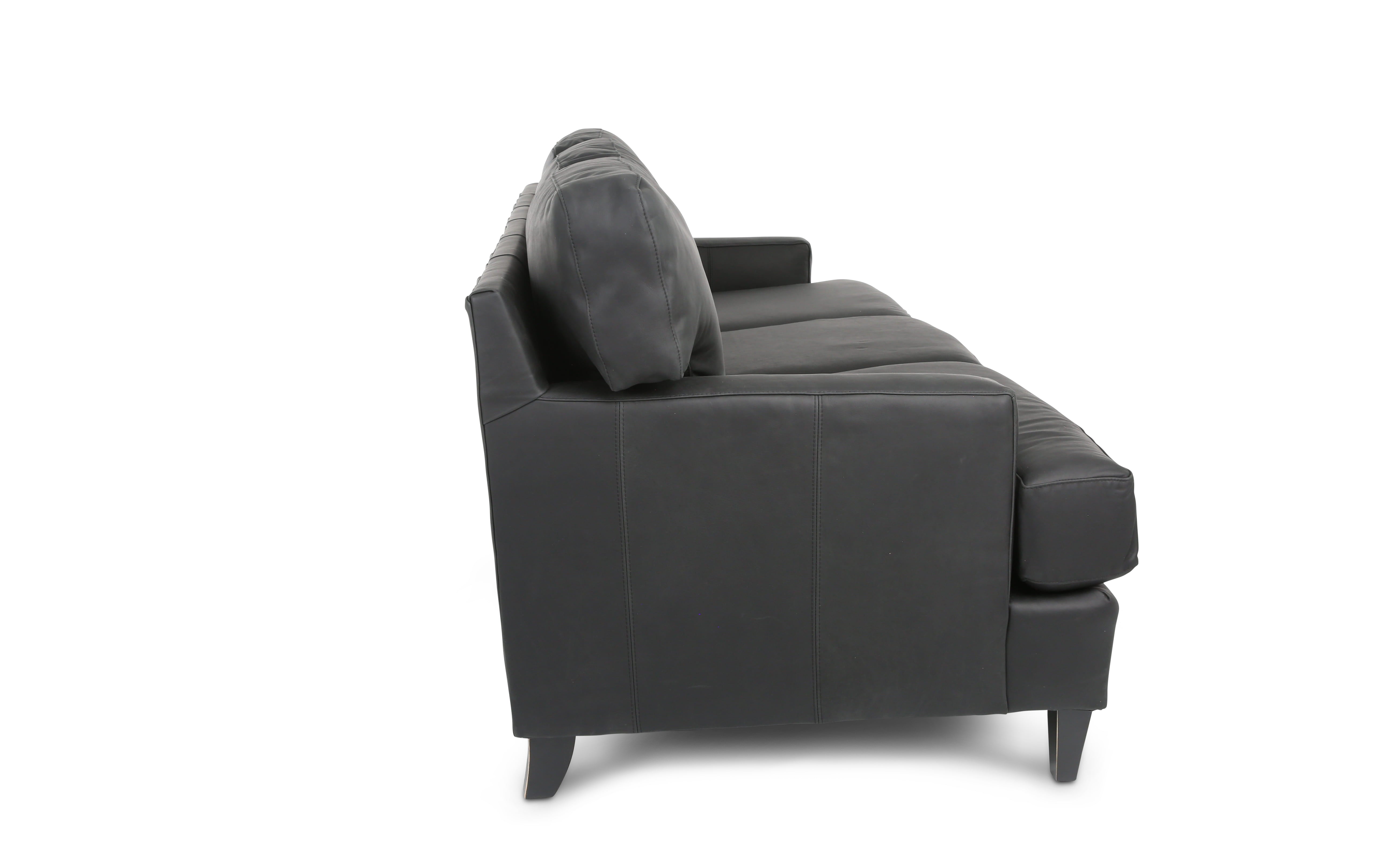 TOMBSTONE NIGHTS PEAK 100% LEATHER SOFA - Additional View 2
