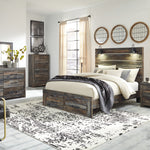 Ashley Furniture - Drystan Two Drawer Night Stand - Brown - Beige Wood - Nightstands - Additional View 4
