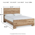 Ashley Furniture - Hyanna Queen Panel Bed - Brown - Beige Wood - Beds - Additional View 6