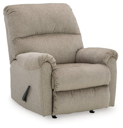 Ashley Furniture - Stonemeade Recliner - Taupe - Light Brown Fabric - Recliners