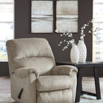 Ashley Furniture - Stonemeade Recliner - Taupe - Light Brown Fabric - Recliners - Additional View 1