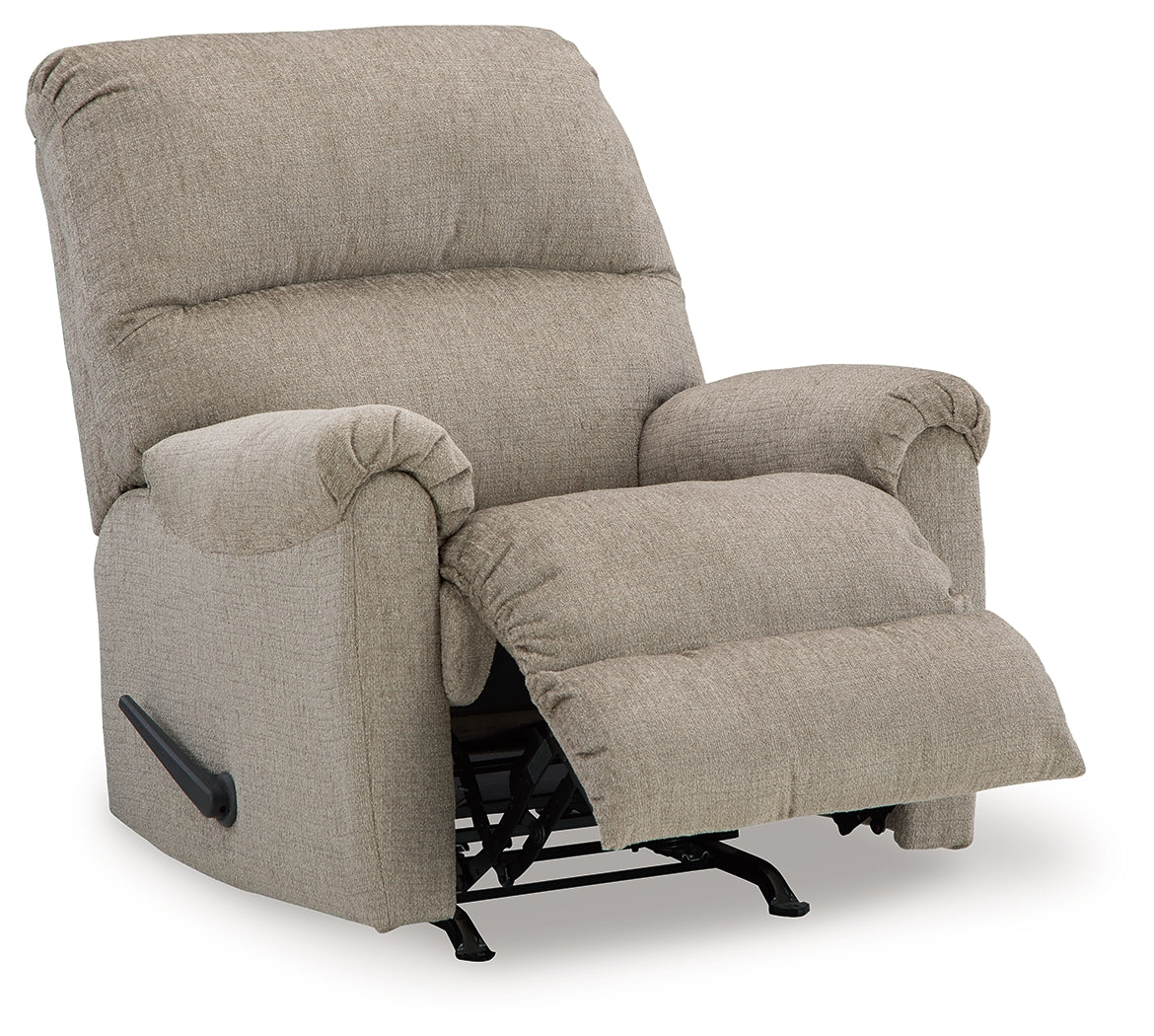 Ashley Furniture - Stonemeade Recliner - Taupe - Light Brown Fabric - Recliners - Additional View 2