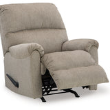 Ashley Furniture - Stonemeade Recliner - Taupe - Light Brown Fabric - Recliners - Additional View 2