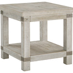 Ashley Furniture - CARYNHURST END TABLE - Pearl Silver Metal|Wood - Tables