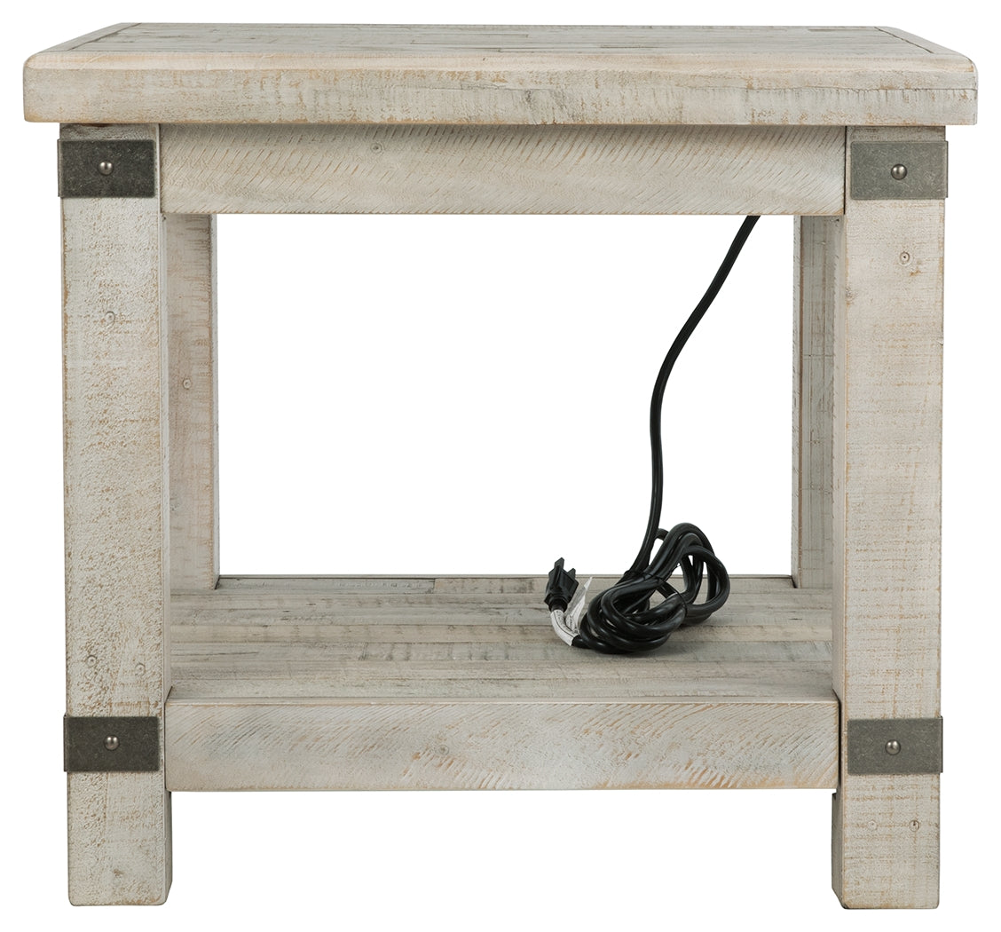 Ashley Furniture - CARYNHURST END TABLE - Pearl Silver Metal|Wood - Tables - Additional View 3
