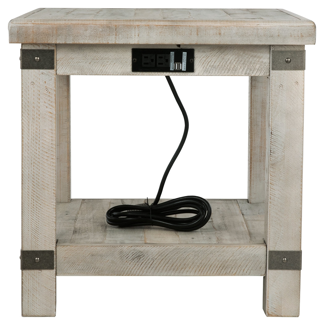 Ashley Furniture - CARYNHURST END TABLE - Pearl Silver Metal|Wood - Tables - Additional View 4