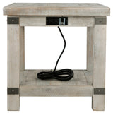 Ashley Furniture - CARYNHURST END TABLE - Pearl Silver Metal|Wood - Tables - Additional View 4