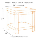 Ashley Furniture - CARYNHURST END TABLE - Pearl Silver Metal|Wood - Tables - Additional View 7