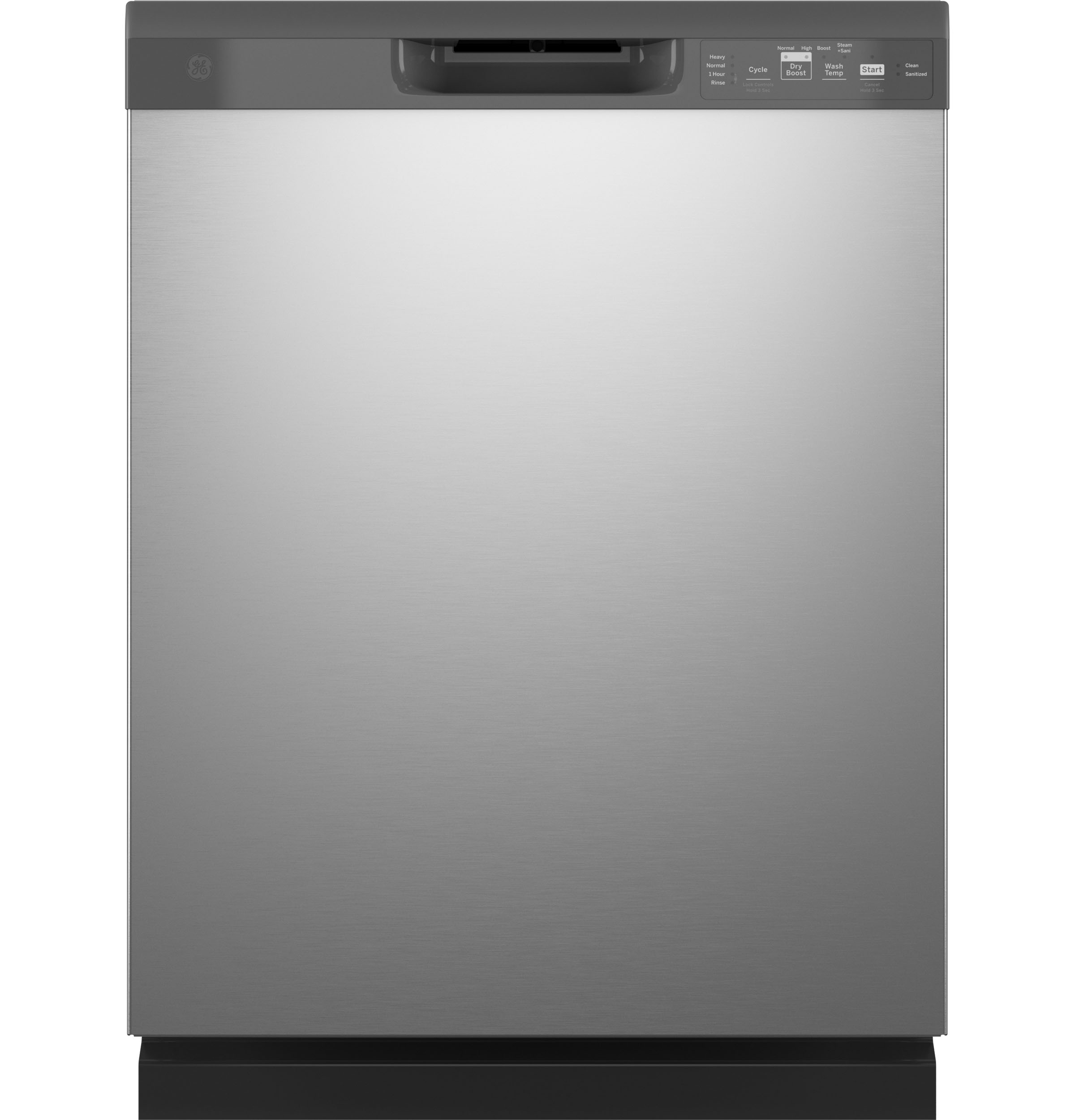 GE STAINLESS DISHWASHER FRONT CONTROL WITH STEAM - Pearl Silver - Dishwashers