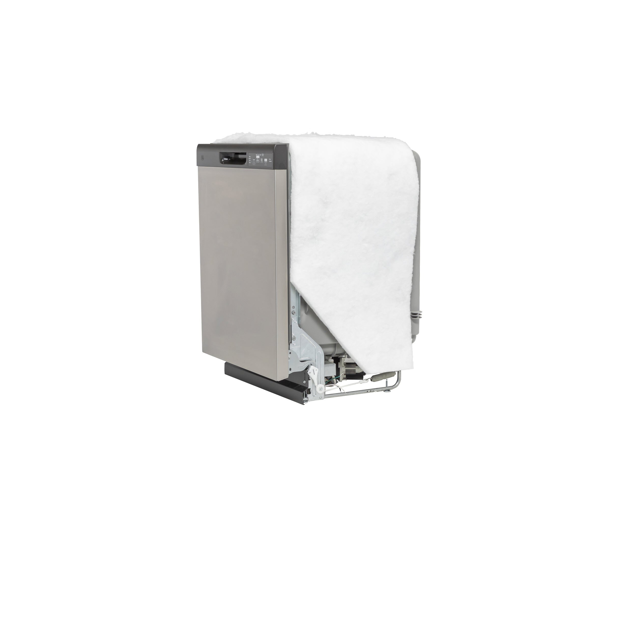 GE STAINLESS DISHWASHER FRONT CONTROL WITH STEAM - Pearl Silver - Dishwashers - Additional View 29