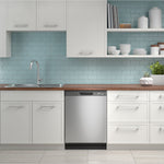GE STAINLESS DISHWASHER FRONT CONTROL WITH STEAM - Pearl Silver - Dishwashers - Additional View 4