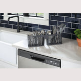 GE STAINLESS DISHWASHER FRONT CONTROL WITH STEAM - Pearl Silver - Dishwashers - Additional View 9