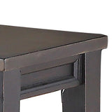 Steve Silver Furniture - RAVEN NOIR DINING BENCH - Dark Brown Wood - Benches - Additional View 3