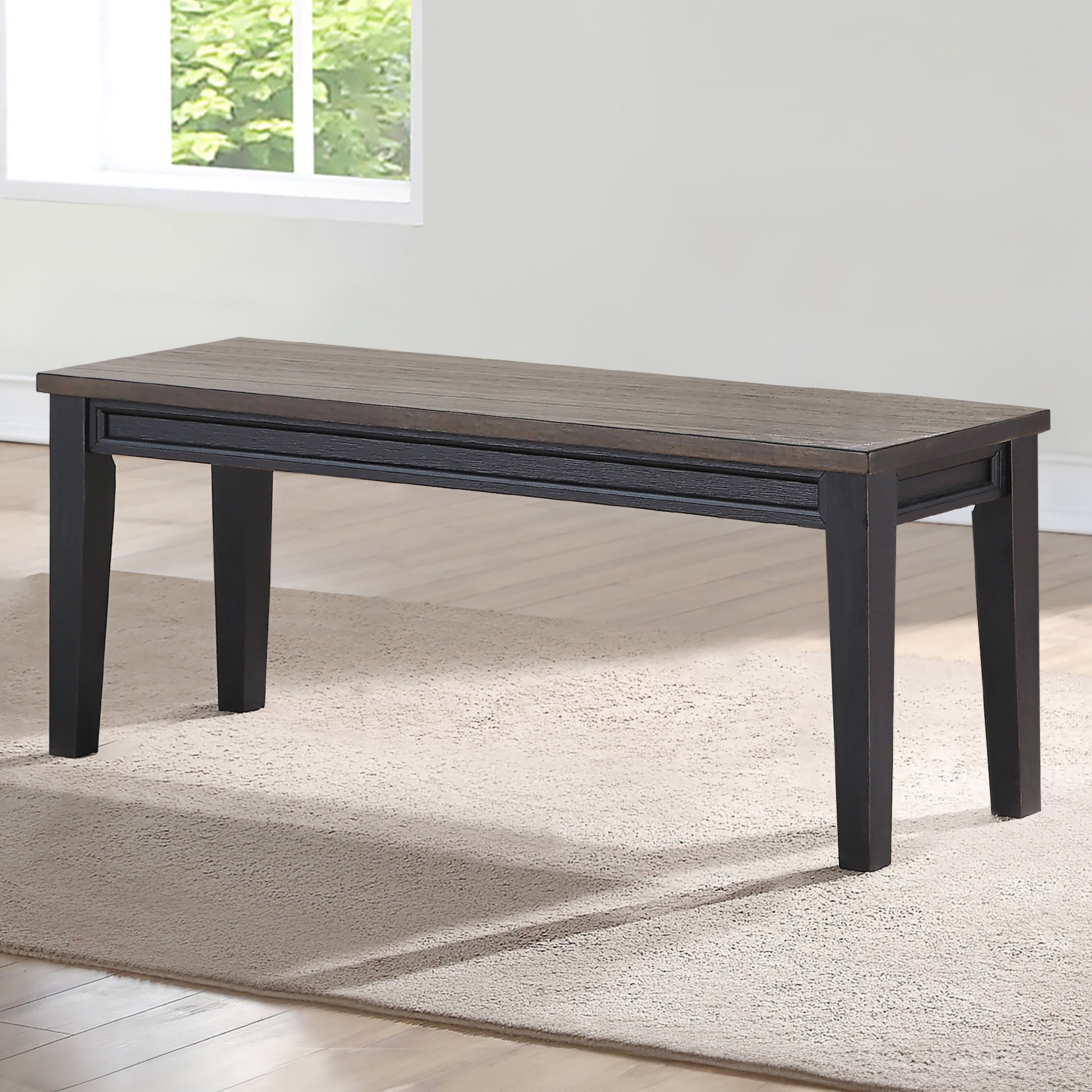 Steve Silver Furniture - RAVEN NOIR DINING BENCH - Dark Brown Wood - Benches - Additional View 7