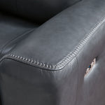 Ashley Furniture - MOMENTUM ADMIRAL LEATHER 2P POWER CONSOLE LOVESEAT - Blue Leather Match - Loveseats - Additional View 6