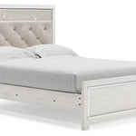 Ashley Furniture - Altyra Queen Panel Bed - White Wood - Beds