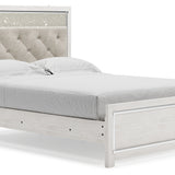 Ashley Furniture - Altyra Queen Panel Bed - White Wood - Beds