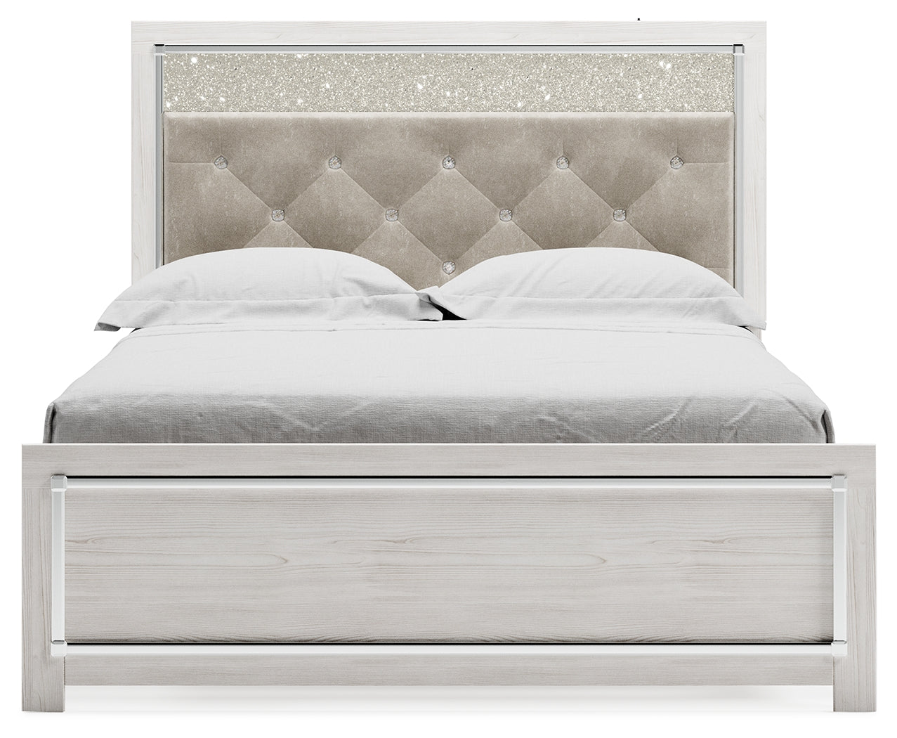 Ashley Furniture - Altyra Queen Panel Bed - White Wood - Beds - Additional View 4