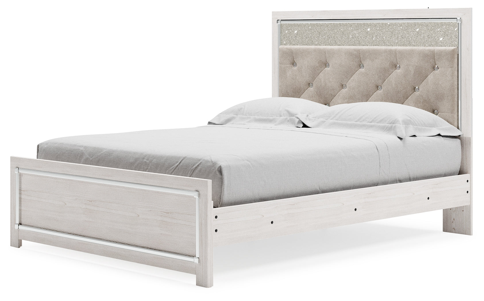 Ashley Furniture - Altyra Queen Panel Bed - White Wood - Beds - Additional View 8