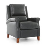 Carenton Leather Push Back Recliner - Blueberry - Additional View 1