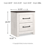 Ashley Furniture - GERRIDAN NIGHTSTAND - White Wood - Nightstands - Additional View 7