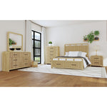 Elements International - Ridgemont Full Bed - Light Brown Wood - Beds - Additional View 1