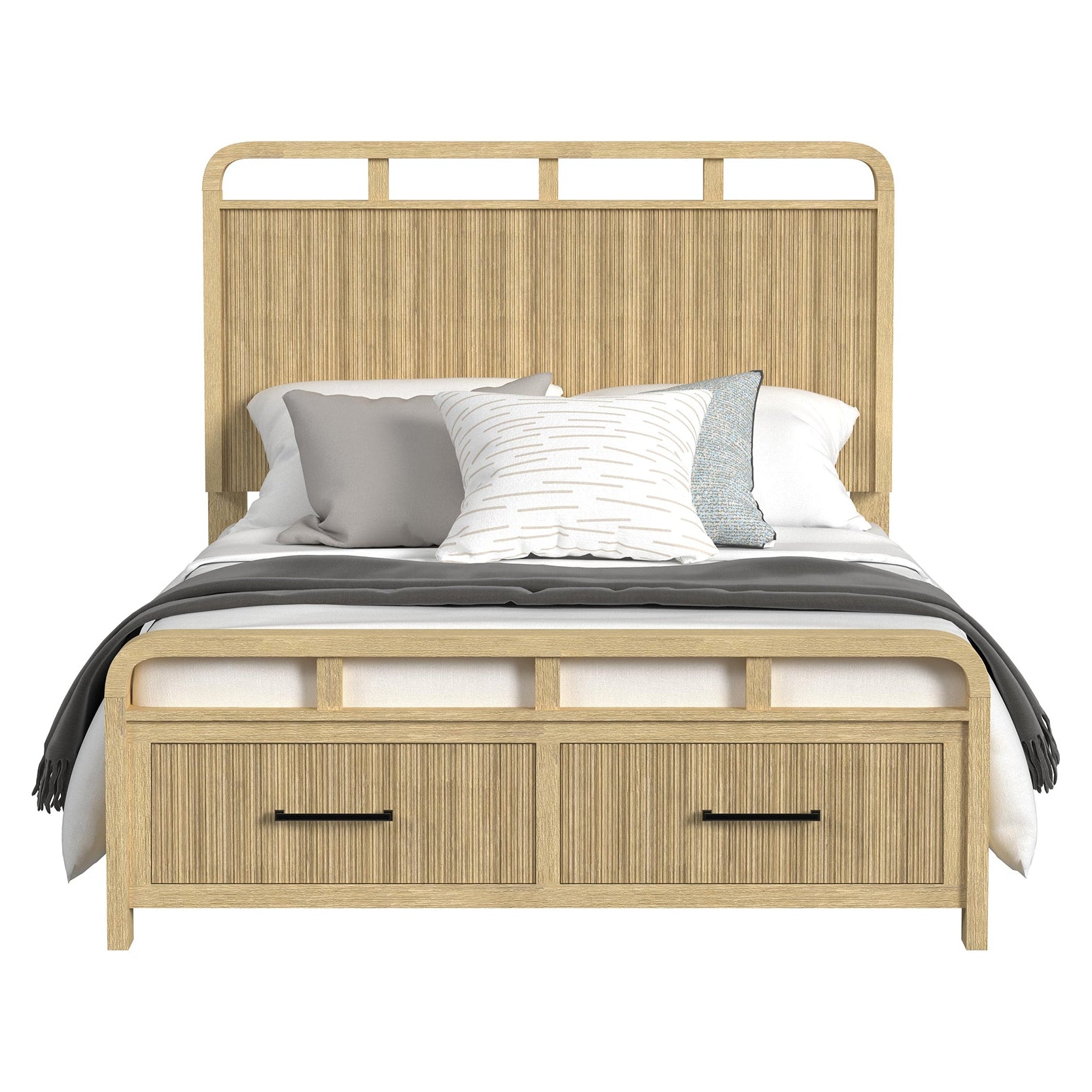Elements International - Ridgemont Full Bed - Light Brown Wood - Beds - Additional View 7