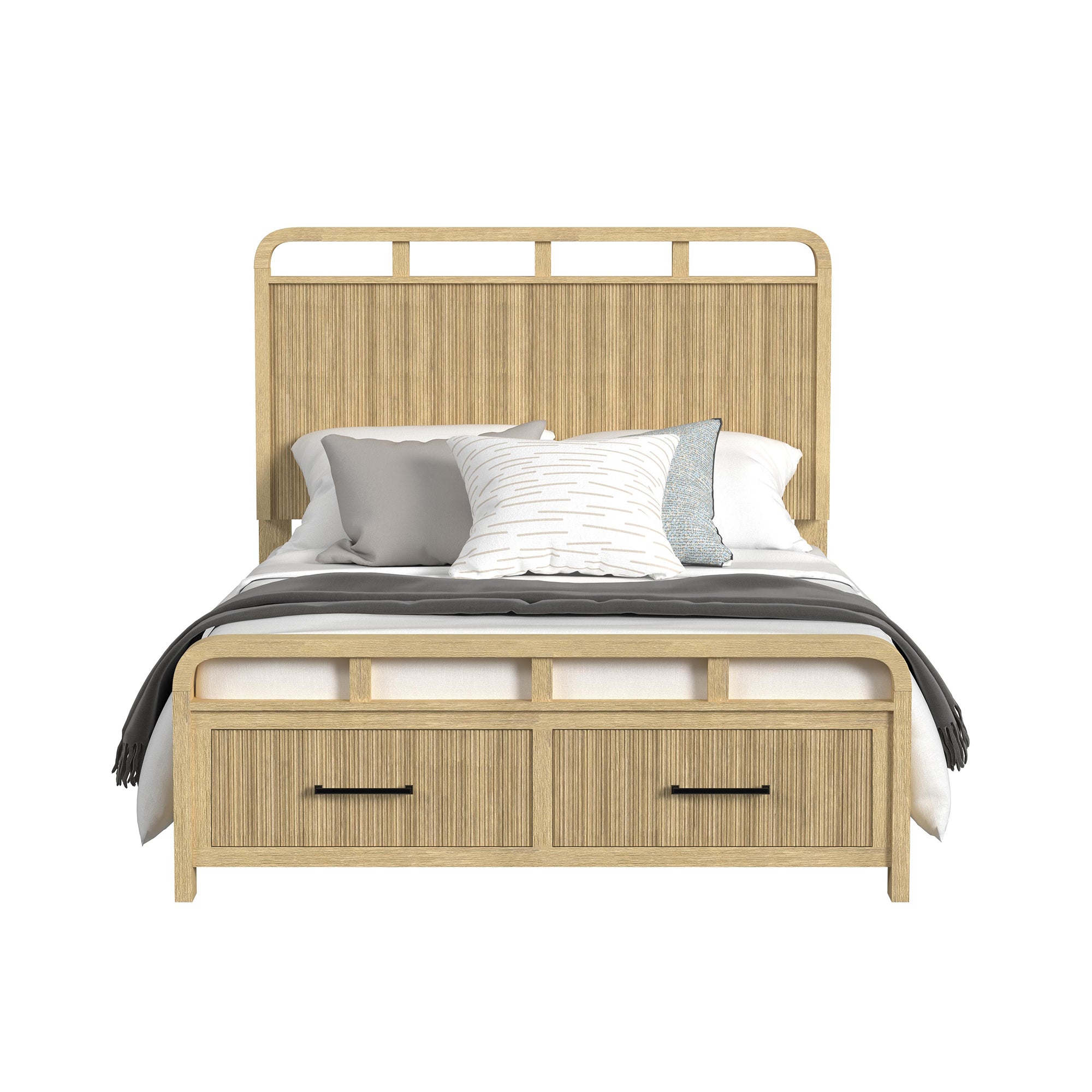 Elements International - Ridgemont Full Bed - Light Brown Wood - Beds - Additional View 7