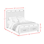 Elements International - Ridgemont Full Bed - Light Brown Wood - Beds - Additional View 8