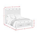 Elements International - Ridgemont Full Bed - Light Brown Wood - Beds - Additional View 8