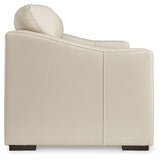 Ashley Furniture - TRESURE TROVE ALMOND LOVESEAT - White Leather Match - Loveseats - Additional View 3