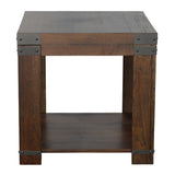 Steve Silver Furniture - ARUSHA END TABLE - Dark Brown Wood - Tables
