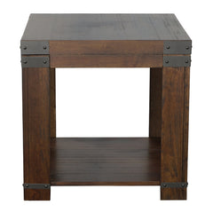 Steve Silver Furniture - ARUSHA END TABLE - Dark Brown Wood - Tables