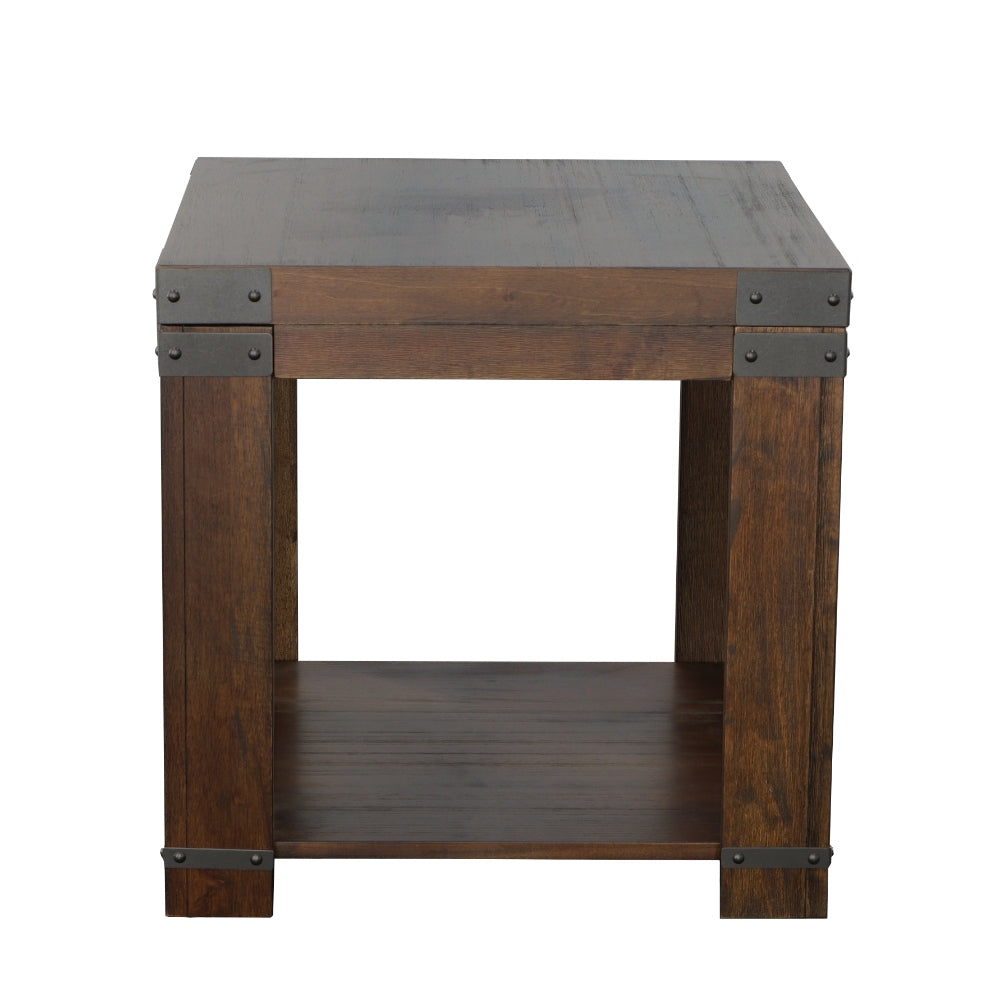 Steve Silver Furniture - ARUSHA END TABLE - Dark Brown Wood - Tables - Additional View 5