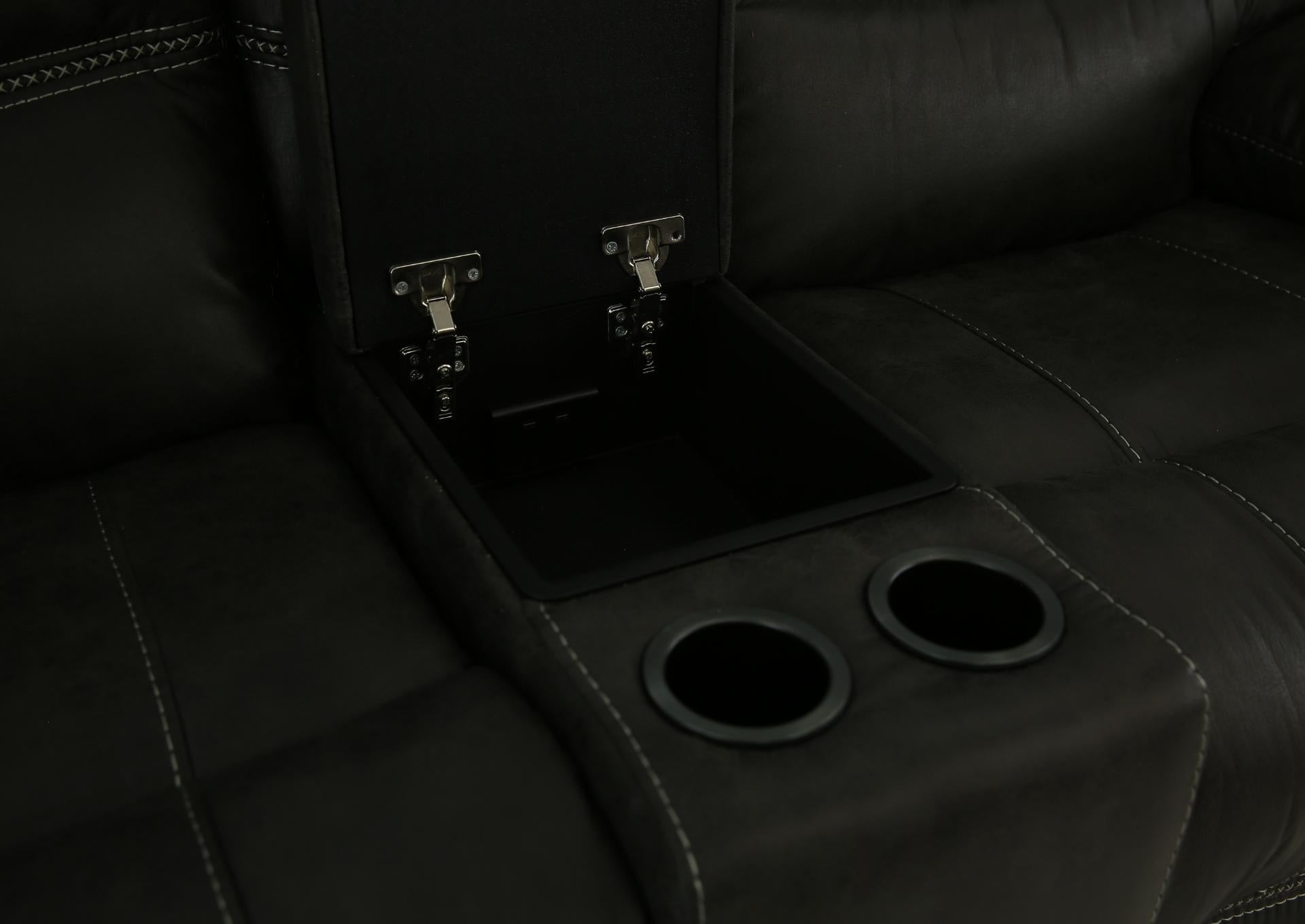 Odessa Power Zero Gravity Reclining Loveseat With Console - Granite - Additional View 4