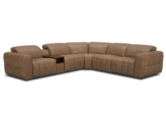 YORK SAND 6 PIECE POWER SECTIONAL