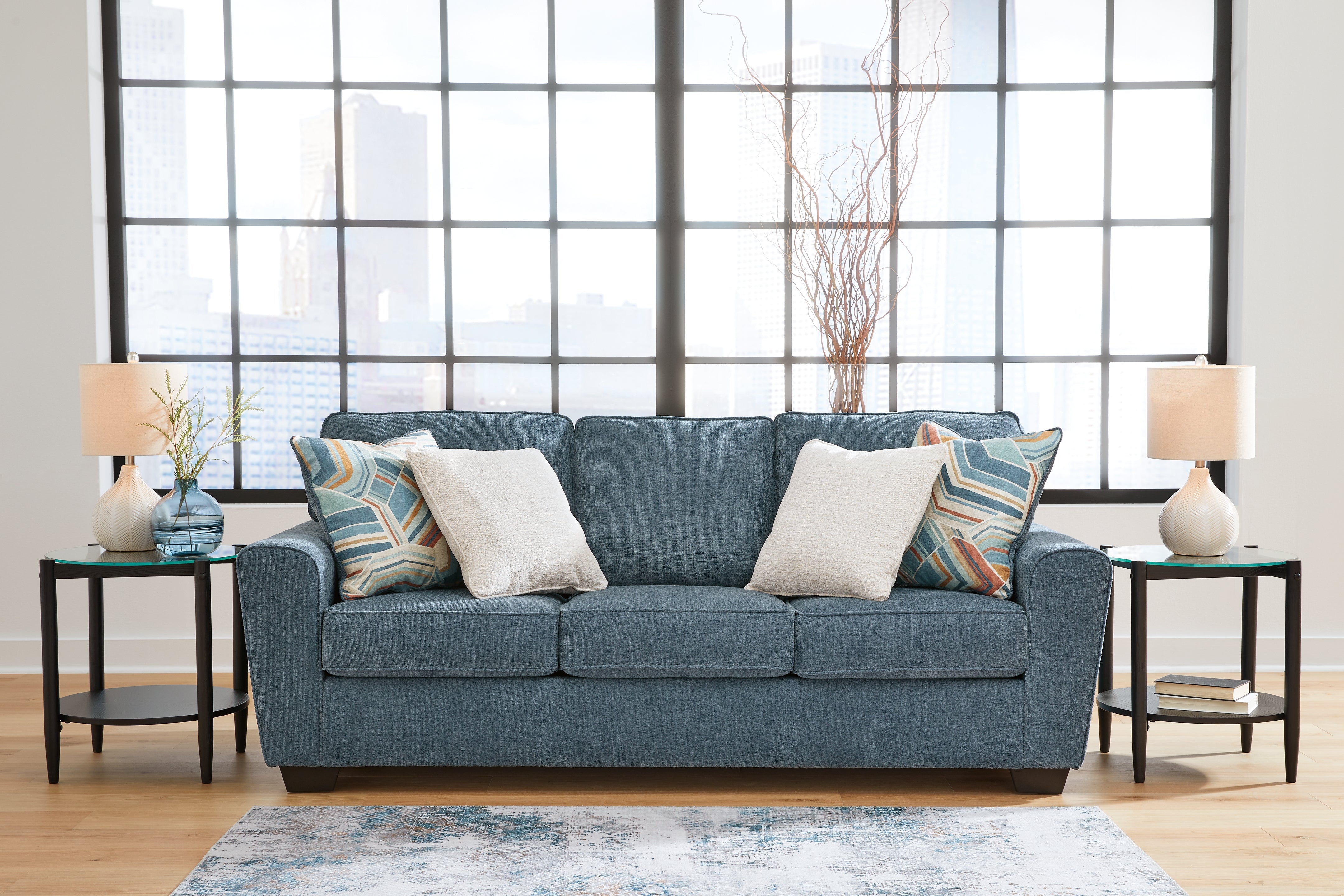 Ashley Furniture - Cashton Blue Sofa - Fabric - Sofas - Additional View 1