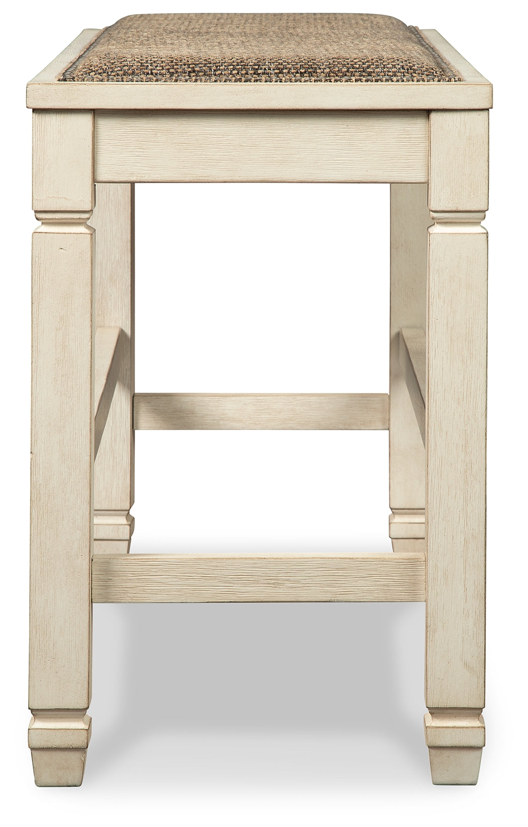 Ashley Furniture - Bolanburg Counter Dining Bench - Beige Fabric|Wood - Benches - Additional View 4