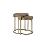 Bernards - ELURE NESTING TABLES - Light Brown Wood|Metal - Tables