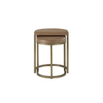 Bernards - ELURE NESTING TABLES - Light Brown Wood|Metal - Tables - Additional View 1
