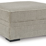 Ashley Furniture - Calnita Ottoman - Beige Fabric - Ottomans