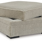 Ashley Furniture - Calnita Ottoman - Beige Fabric - Ottomans - Additional View 2
