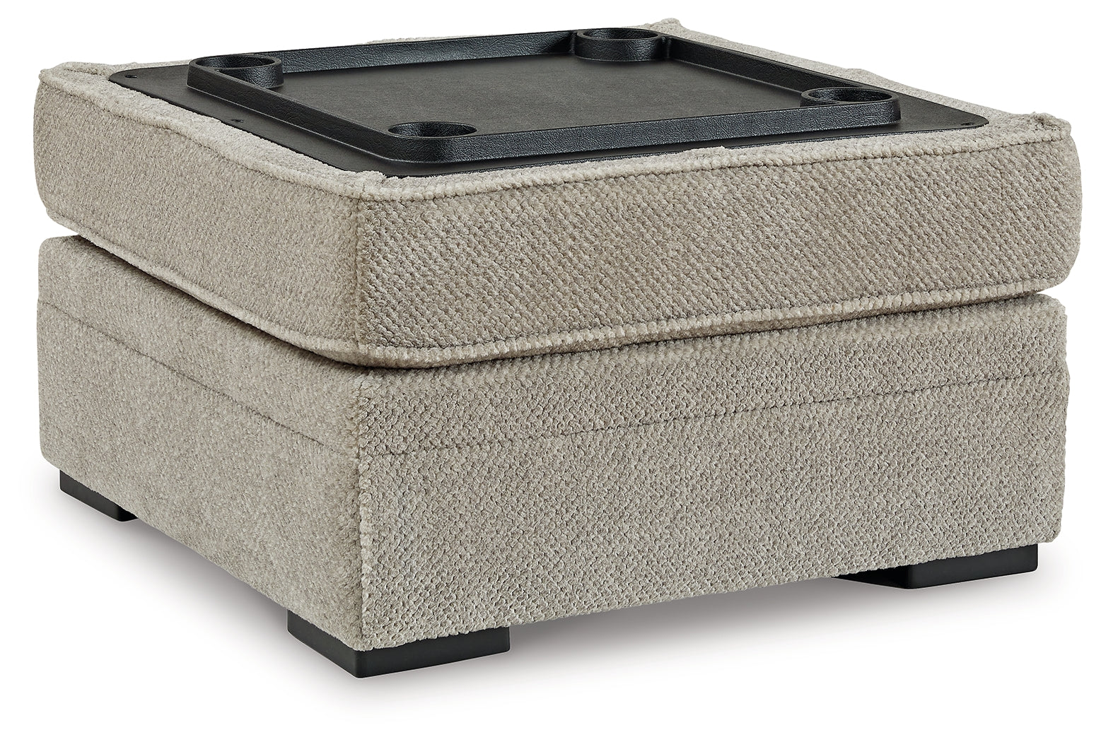 Ashley Furniture - Calnita Ottoman - Beige Fabric - Ottomans - Additional View 3