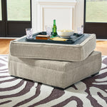 Ashley Furniture - Calnita Ottoman - Beige Fabric - Ottomans - Additional View 5