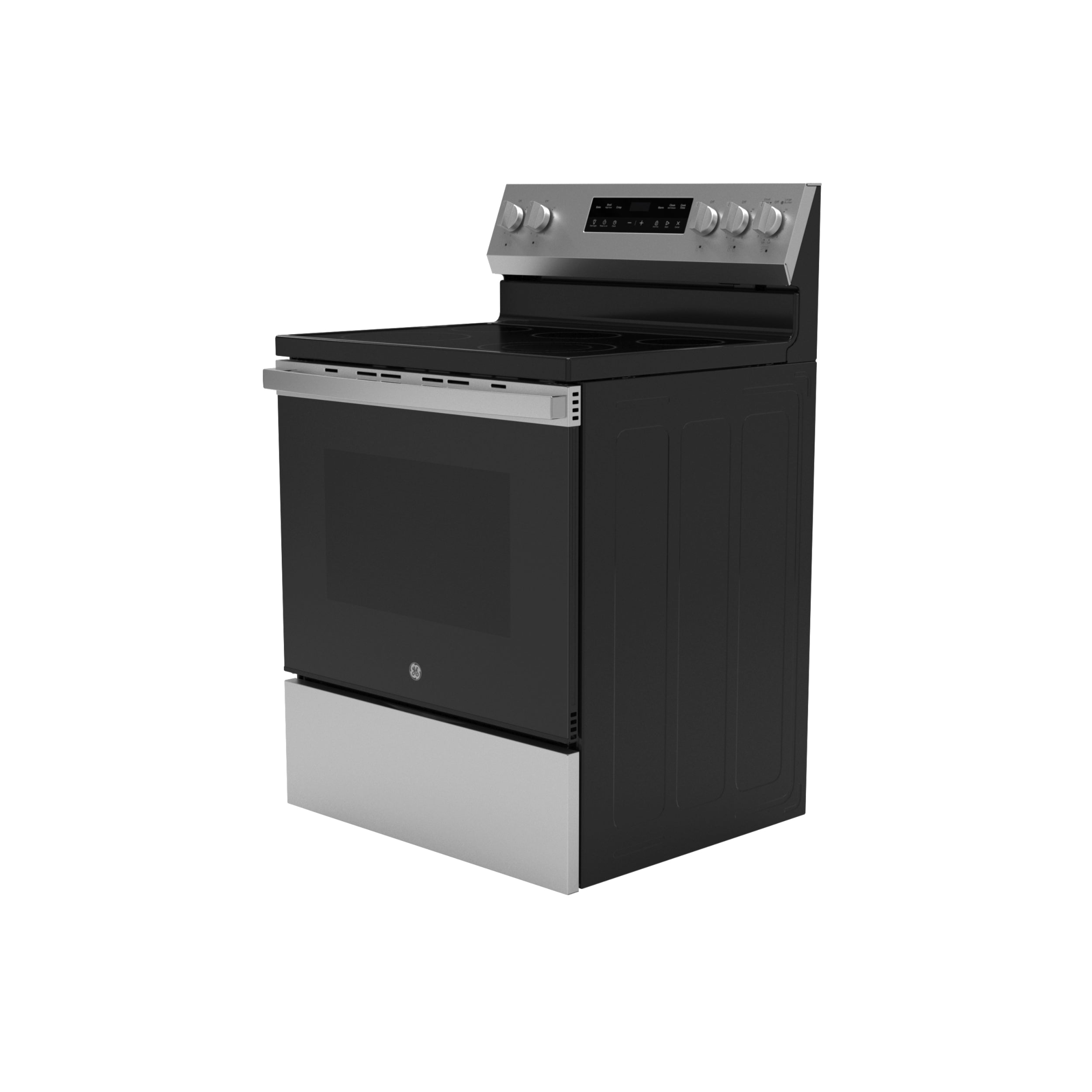 GE STAINLESS ELECTRIC FREE-STANDING SELF CLEANING RANGE - Pearl Silver|Black - Ranges - Additional View 28
