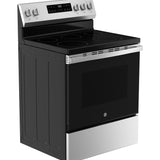 GE STAINLESS ELECTRIC FREE-STANDING SELF CLEANING RANGE - Pearl Silver|Black - Ranges - Additional View 23
