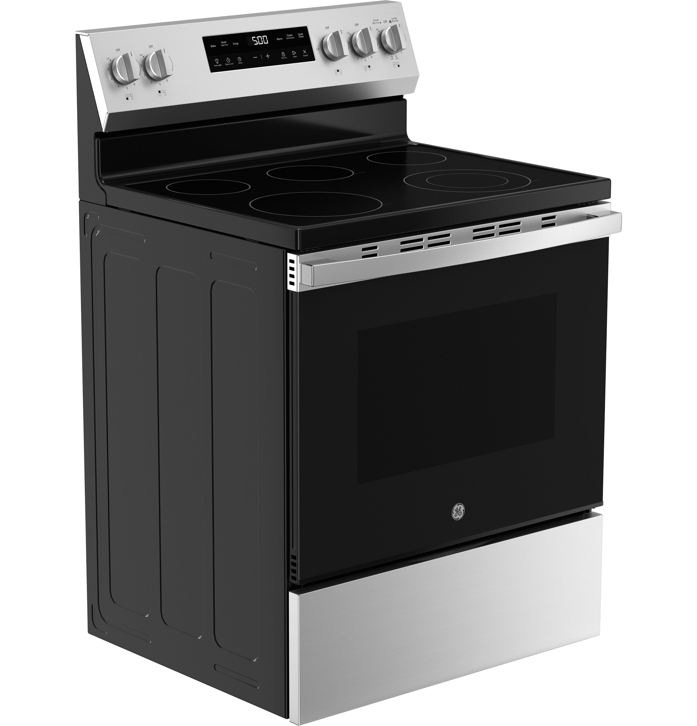 GE STAINLESS ELECTRIC FREE-STANDING SELF CLEANING RANGE - Pearl Silver|Black - Ranges - Additional View 23